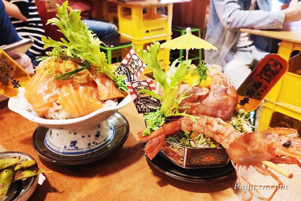 台中丼飯│信兵衛手作丼飯壽司，巷弄浮誇丼飯，份量多吃得超撐