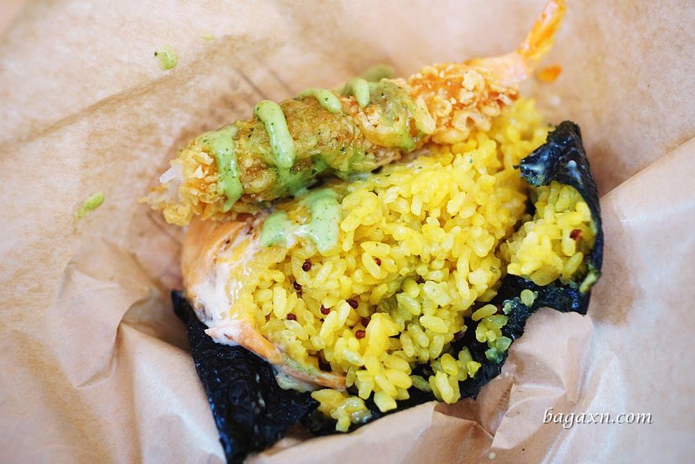 一中沖繩飯團推薦│不握松飯糰。越光米飯非常美味，份量大一顆抵兩餐