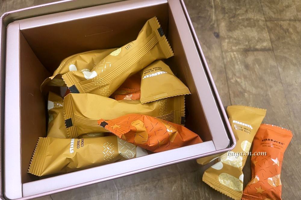 星巴克禮盒│星巴克春讚禮盒。松露青蔥起司&摩卡杏仁捲