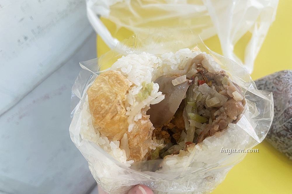水湳飯糰│王記燒肉飯糰。中清四平路附近超大料多飯糰