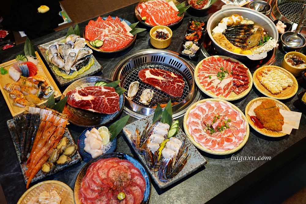 豐原燒肉│石頭日式炭火燒肉豐原館。2023改版新菜單，高品質肉類海鮮還有甜點櫃