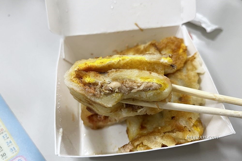 台中粉漿蛋餅│古早味蛋餅逢甲店。外酥內Q軟超好吃