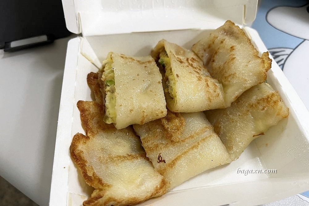 台中粉漿蛋餅│早安古早味蛋餅。Q彈有嚼勁，份量適中不膩口