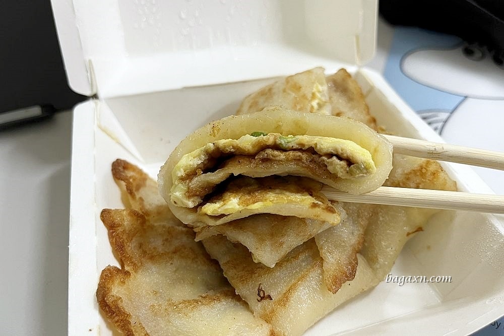 台中粉漿蛋餅│早安古早味蛋餅。Q彈有嚼勁，份量適中不膩口