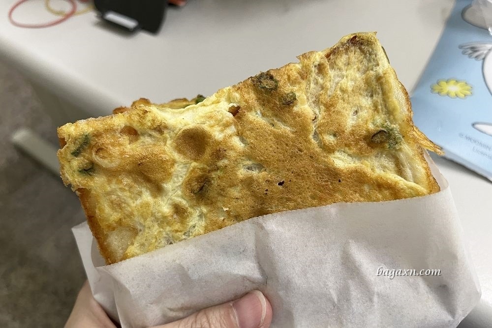 台中粉漿蛋餅│早安古早味蛋餅。Q彈有嚼勁，份量適中不膩口