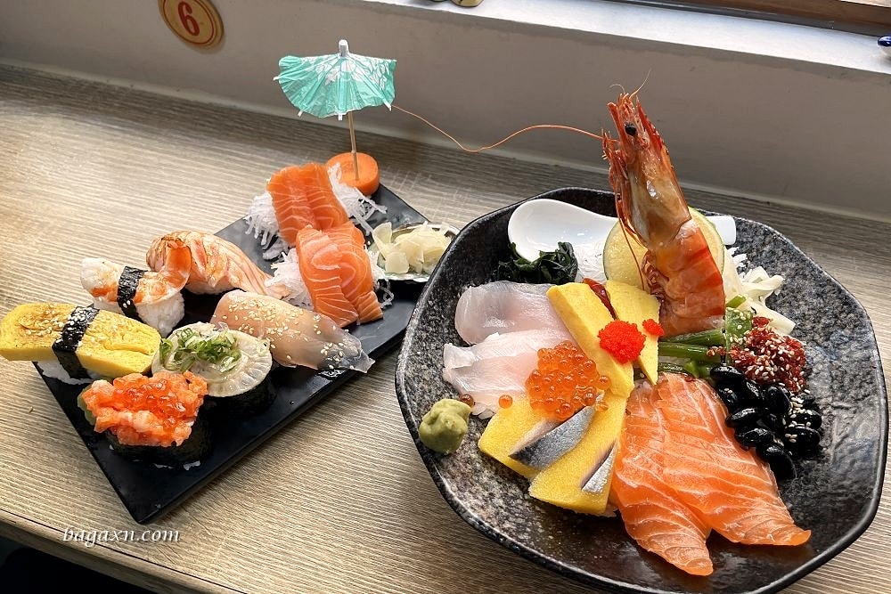 台中北屯│丸億生魚片壽司。市場內的平價日料，內用空間舒適