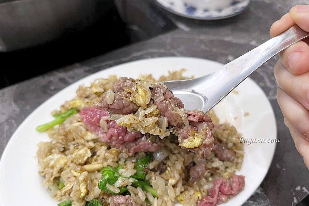 台南安平│阿財牛肉湯平豐店。現切牛肉鮮甜嫩口，炒飯也是必點