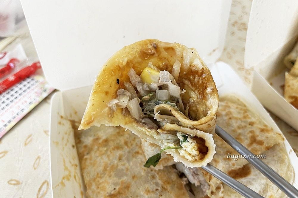 台中后里│月眉手工蛋餅。每日限量，推鮪魚蛋餅加特製辣