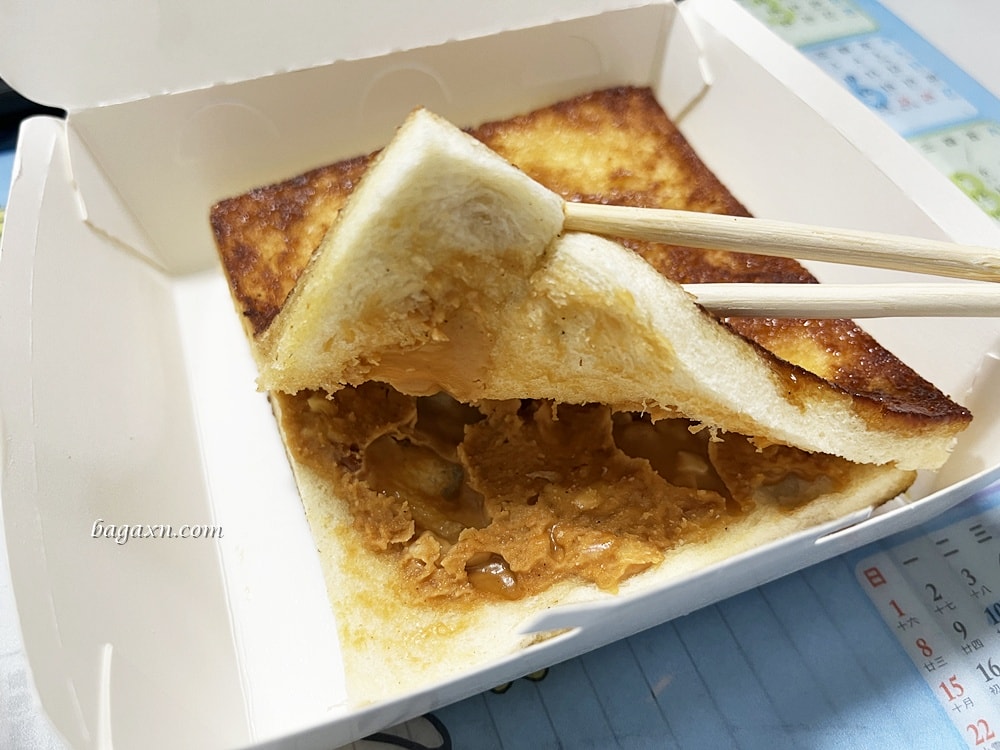 台中粉漿蛋餅│魚吃土手作三文治。粉漿蛋餅不油好吃，脆糖吐司美味特別