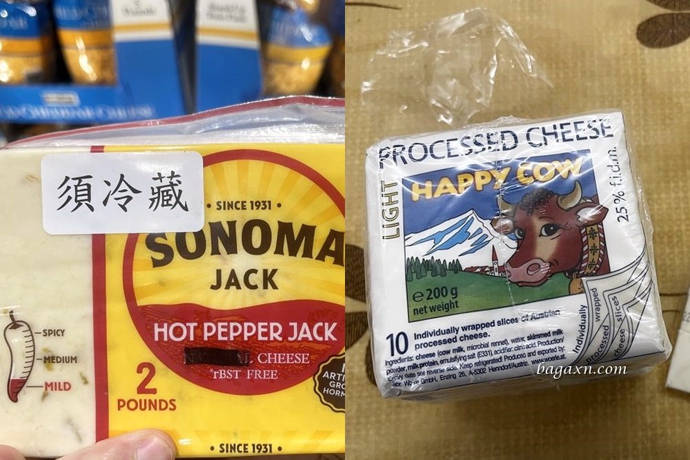 COSTCO│辣椒傑克乾酪片&快樂牛低脂切片乾酪