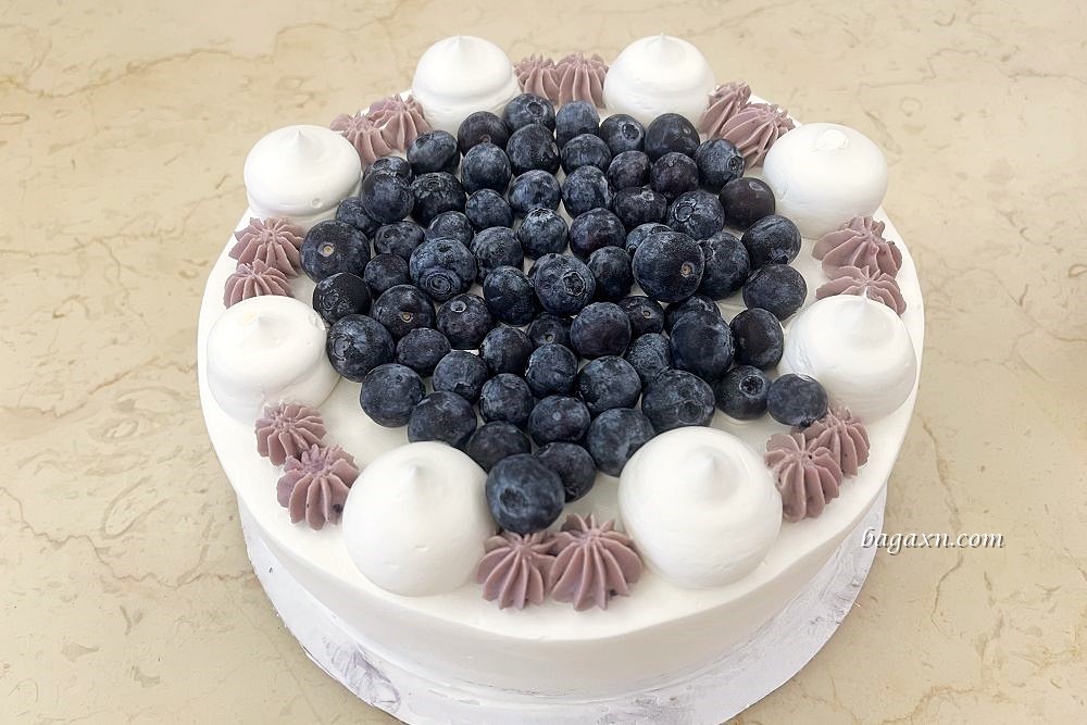 COSTCO 8吋新鮮藍莓蛋糕 4