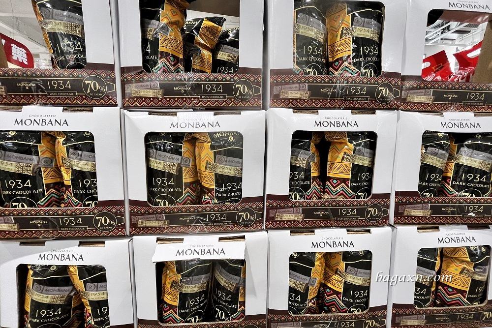 COSTCO巧克力│Monbana 1934 70%迦納黑巧克力條